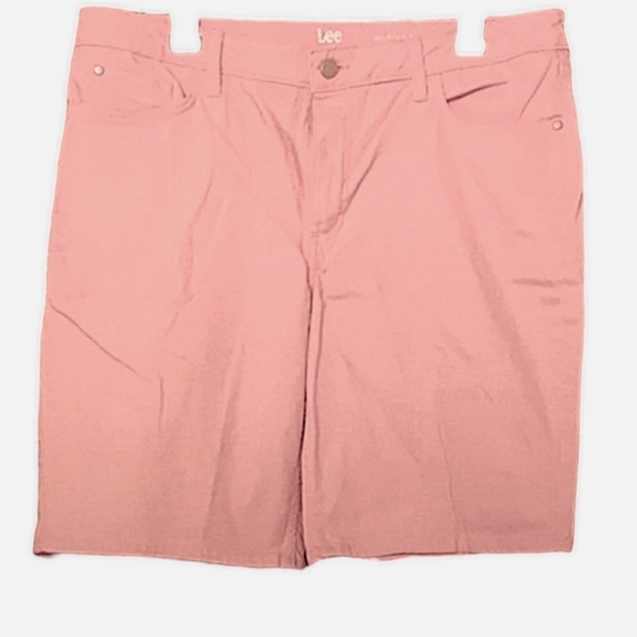 Riders by Lee Denim - Riders by Lee light pink mid rise Bermuda shorts